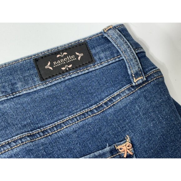 NWT - Nanette Lepore Jeans Women's Size 24 Blue Belle High Rise Ankle Skinny - Picture 9 of 10